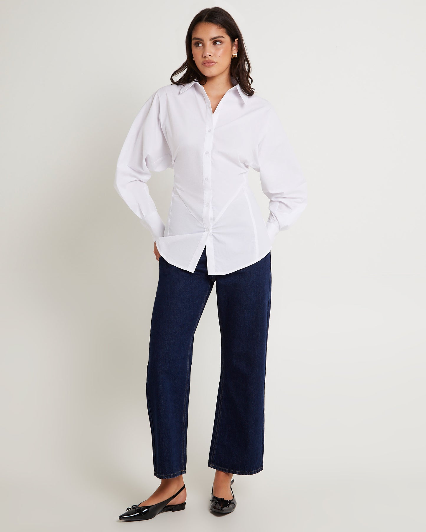 Cinched Longline Shirt