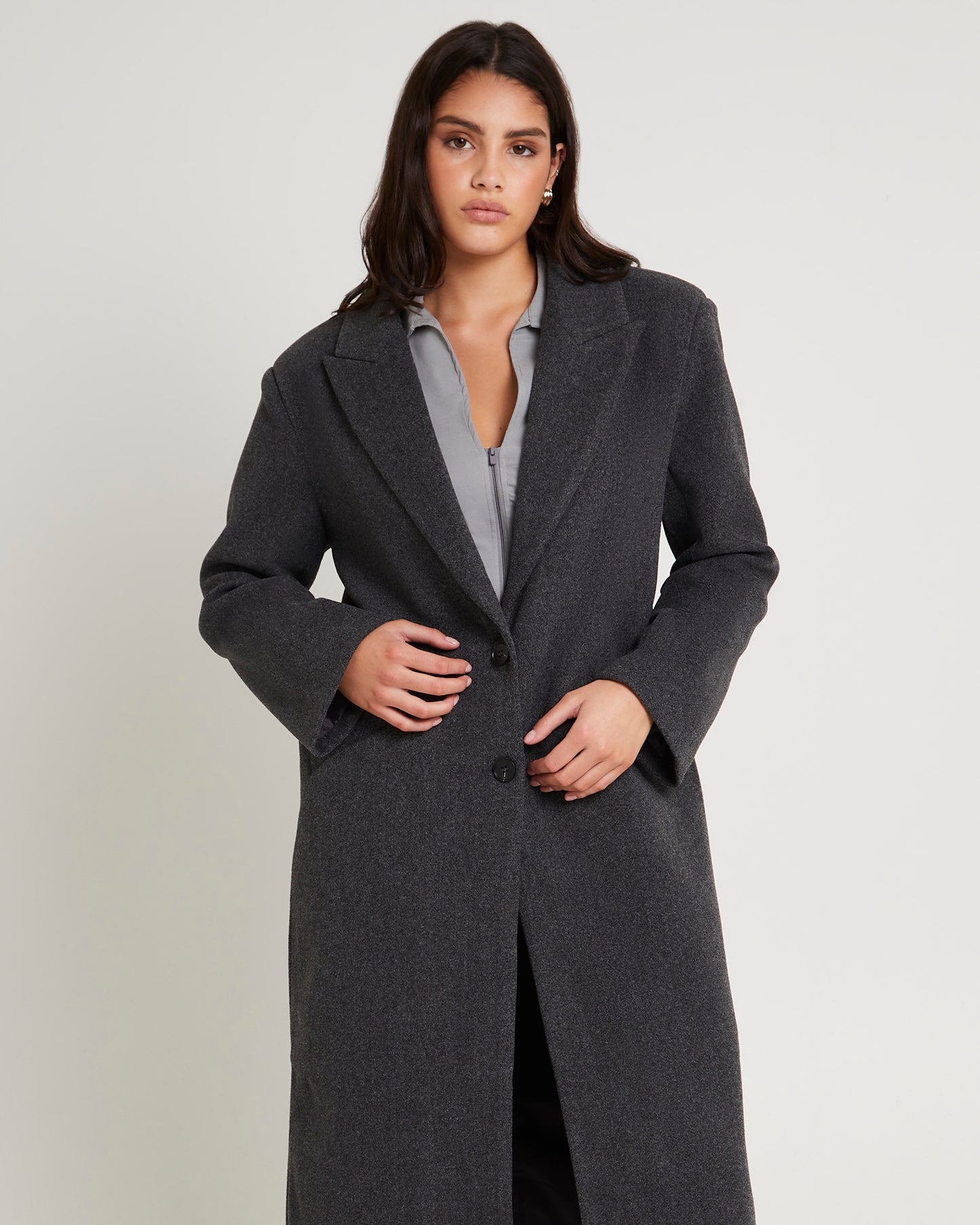 Hailey Melton Oversized Coat