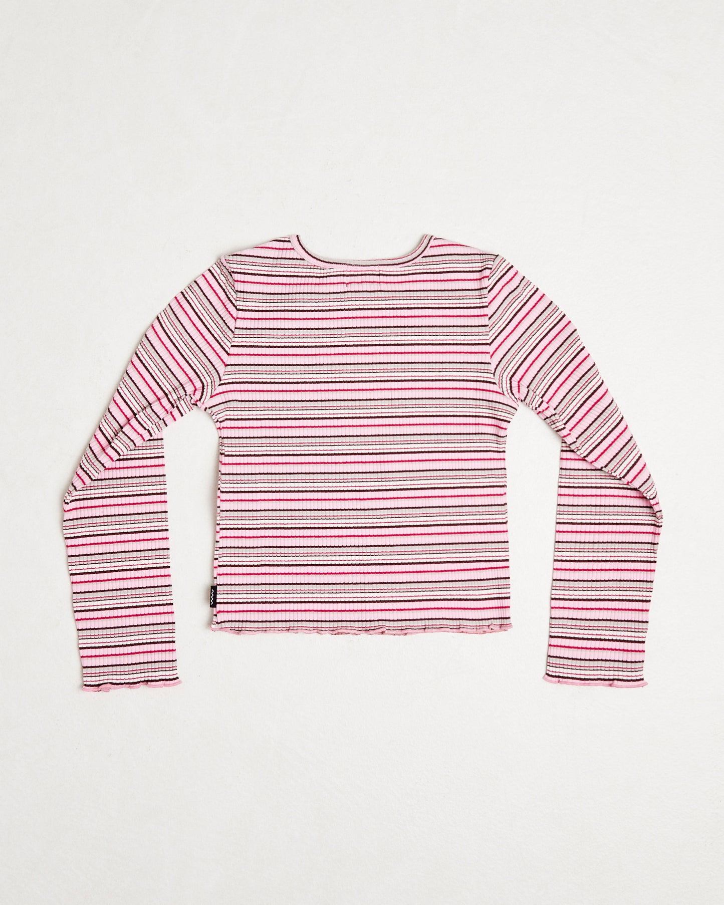 Charlotte Striped Ribbed Long Sleeve Shirt