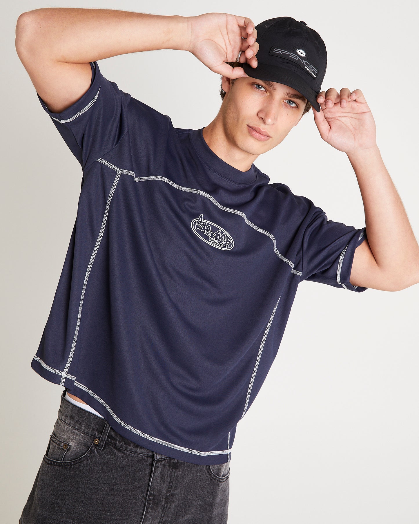 Contrast Sport Crop T-Shirt