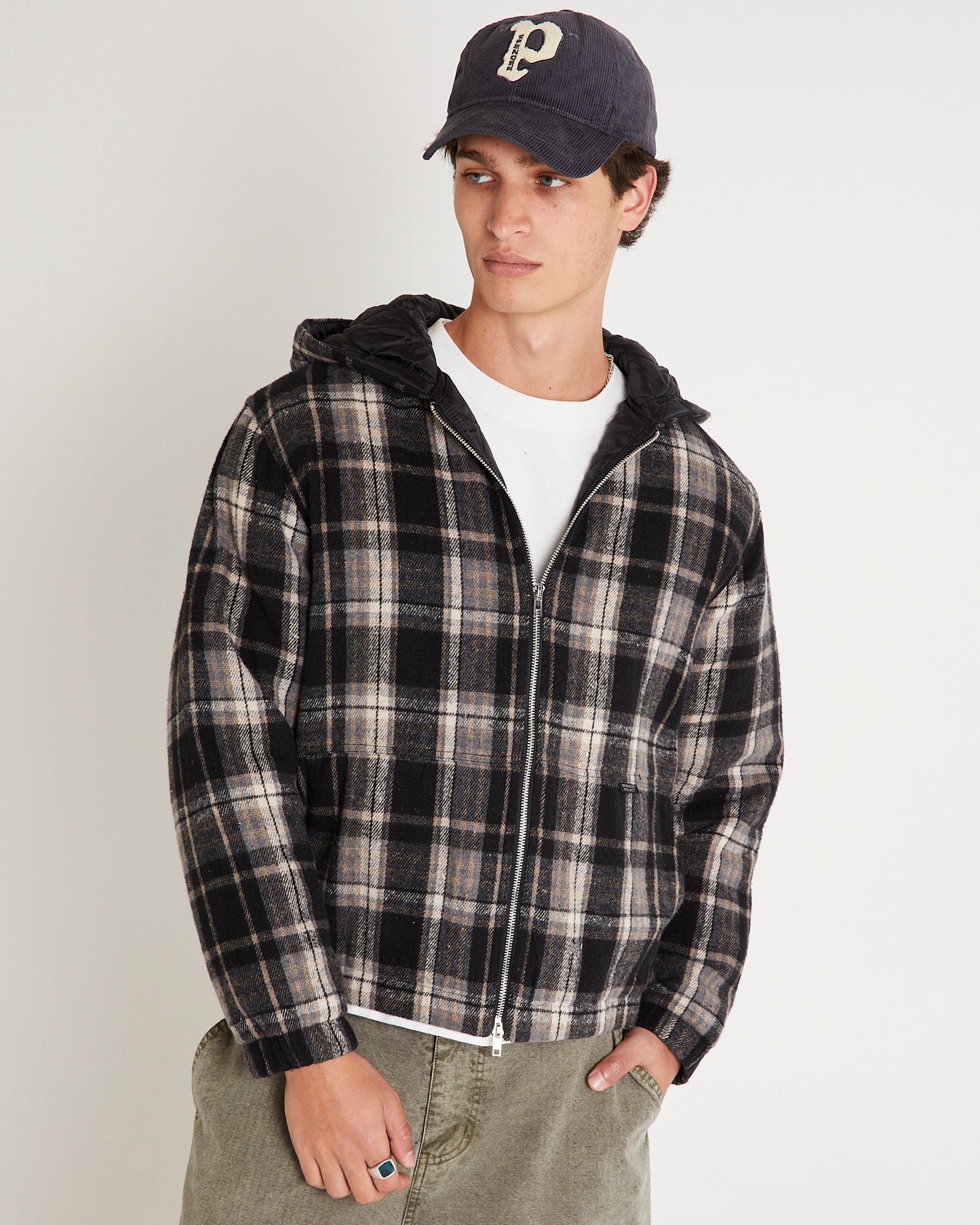 Phoenix Plaid Wool Work Jacket