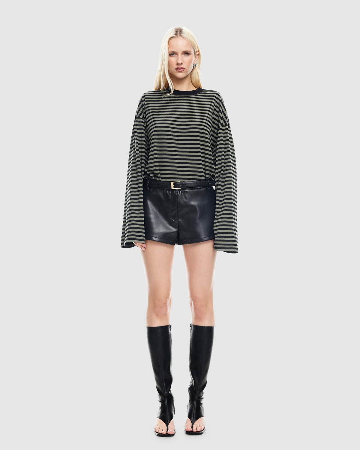 Bloom Long Sleeve Stripe Top FOREST STRIPE