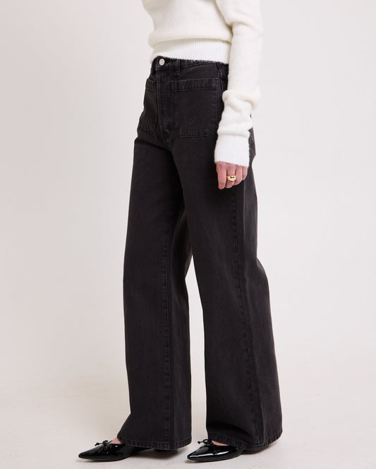 Sailor Long Denim Jeans Black Stone STONE BLACK