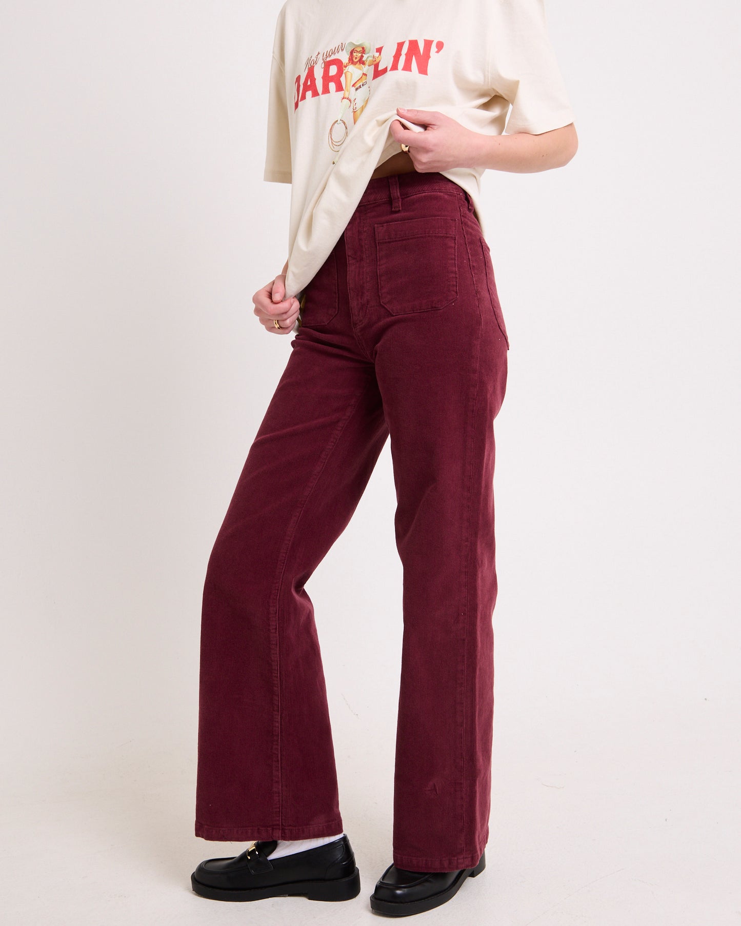 Sailor Long Cord Denim Jeans