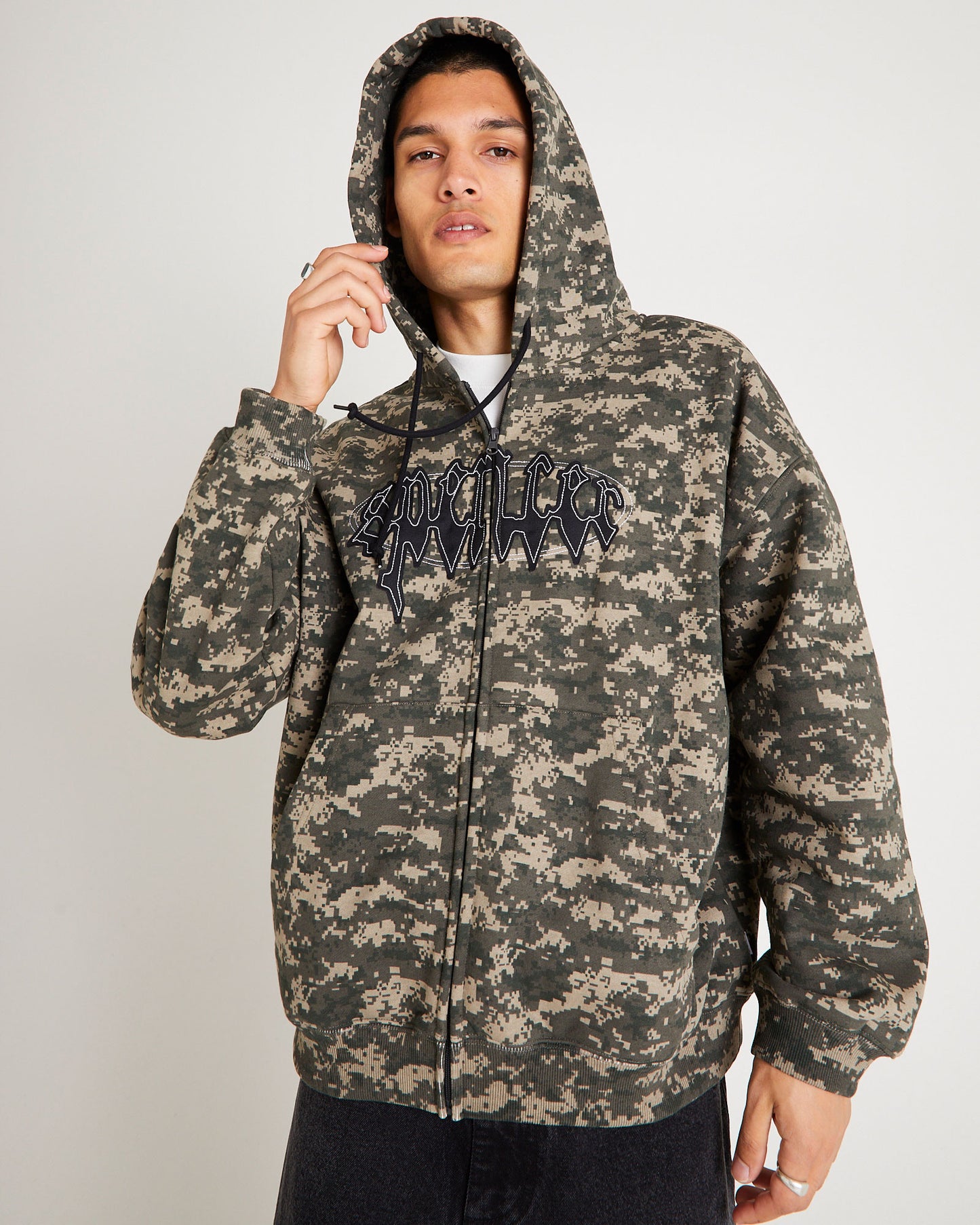 Nichols Camo Zip Hoodie