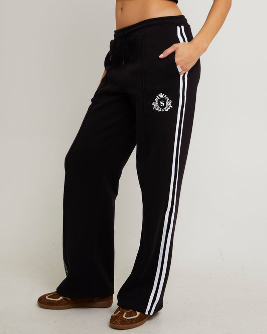 Subtitled Wellness Club Baggy Trackpants BLACK