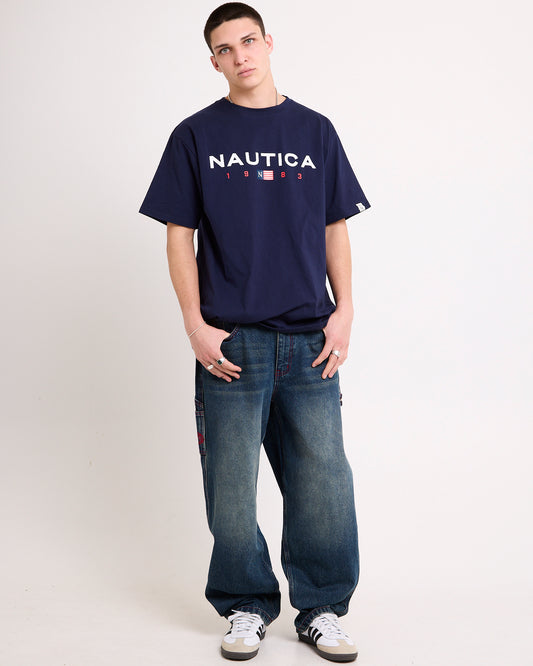 83 Flag Short Sleeve T-Shirt NAVY