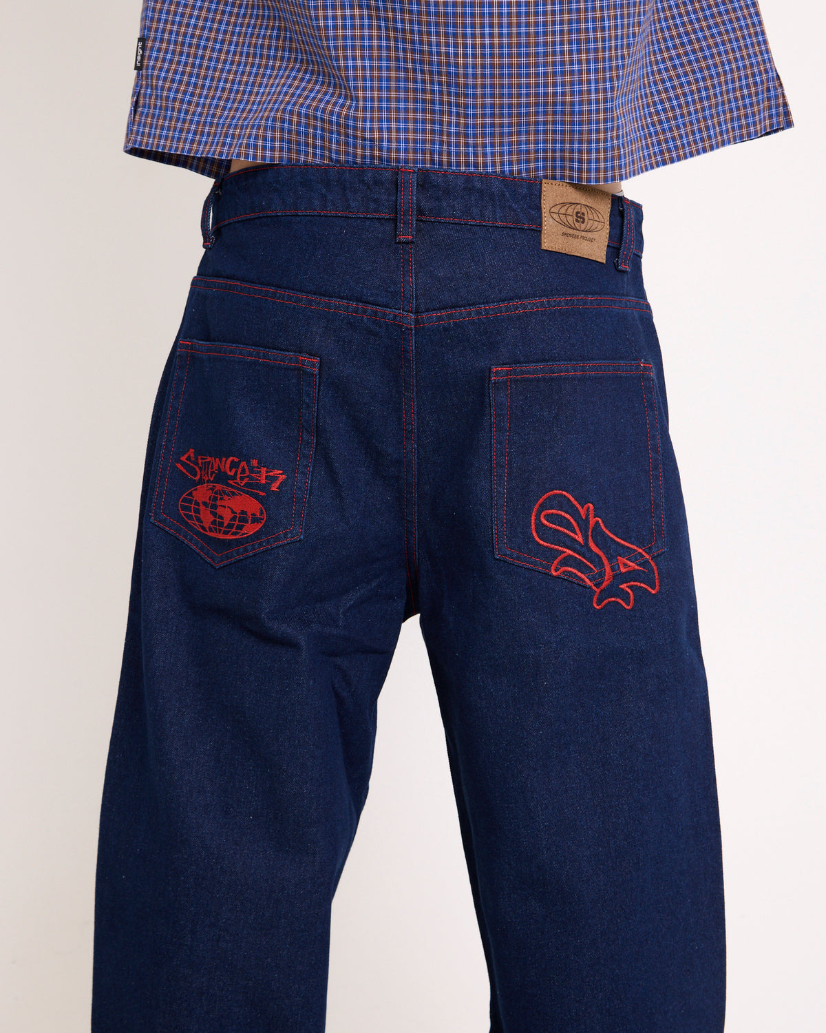 Sticker Wide Boy Denim Jeans