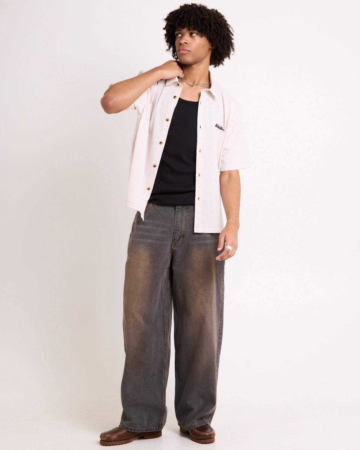 Hobart  Short Sleeve Shirt BROWN