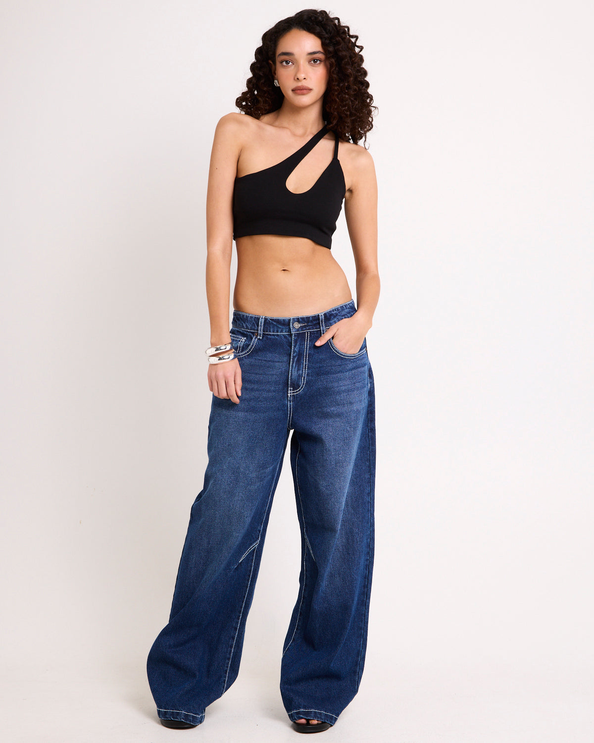 Jumbo Denim Jeans Y2K DEEP BLUE