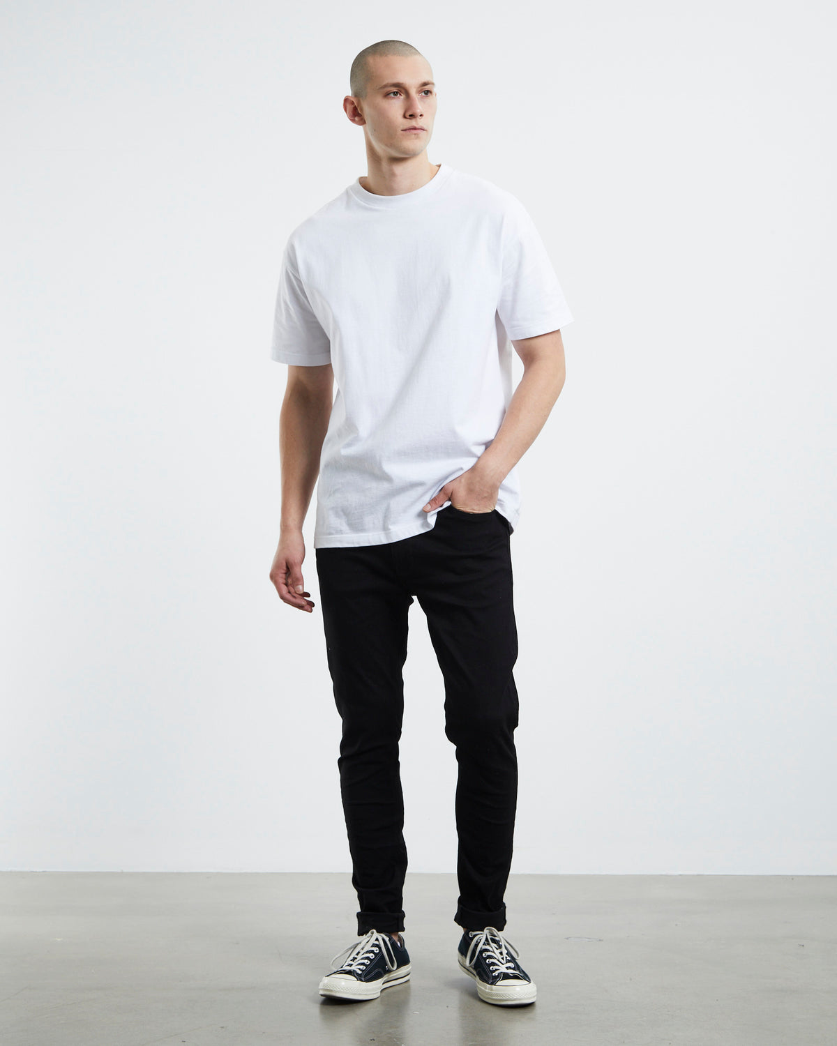 A Dropped Skinny Denim Jeans Mirror DENIM