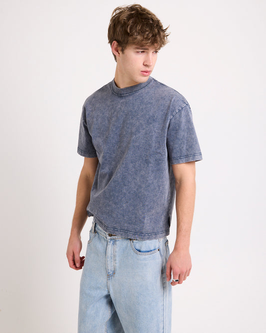 Signature Crop T-Shirt NAVY