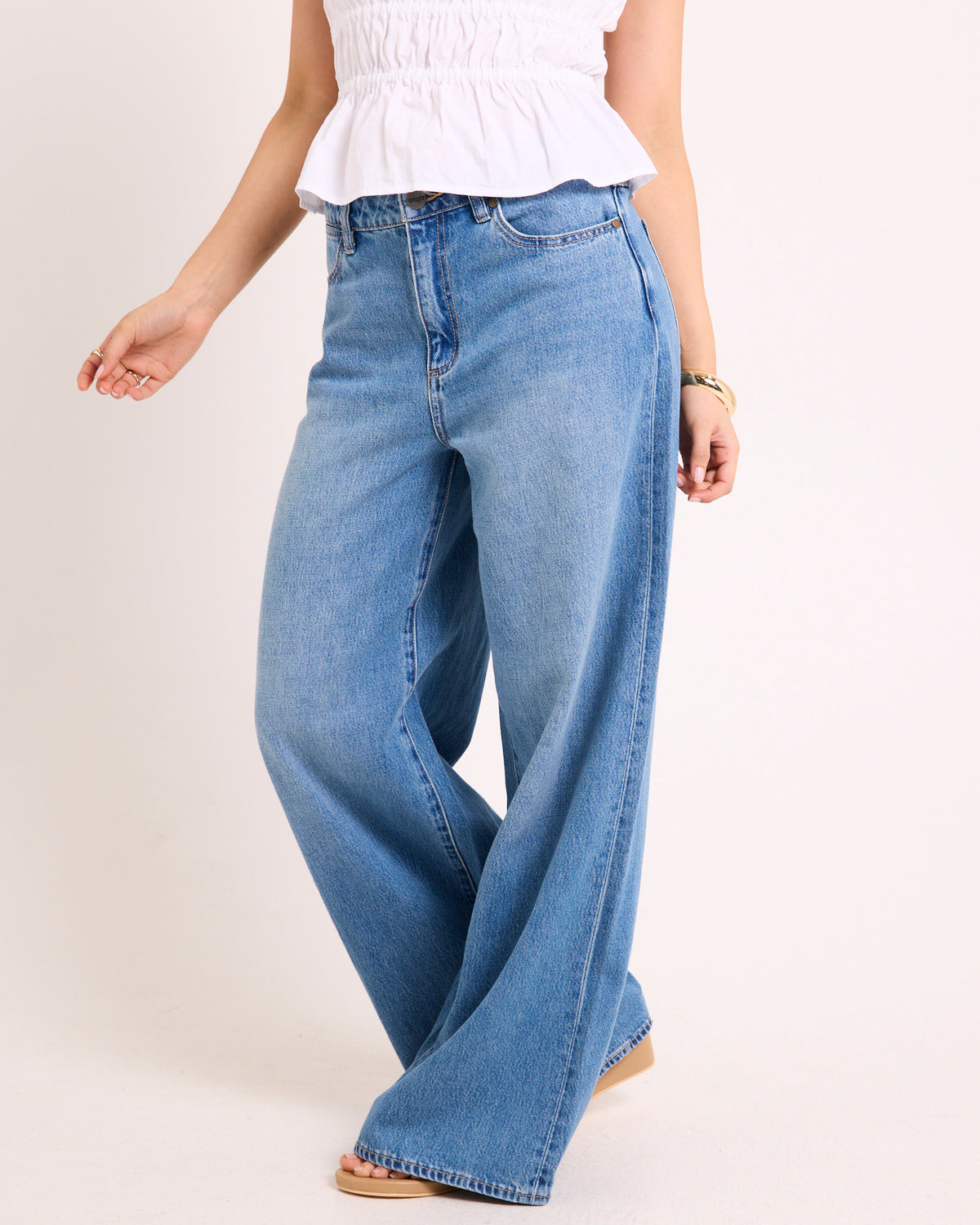 Mid Stevie Relaxed Denim Jeans DETROIT FADE