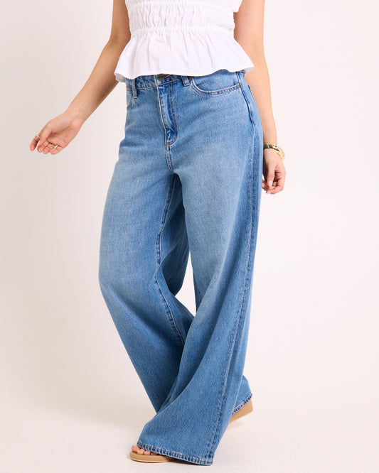 Mid Stevie Relaxed Denim Jeans DETROIT FADE