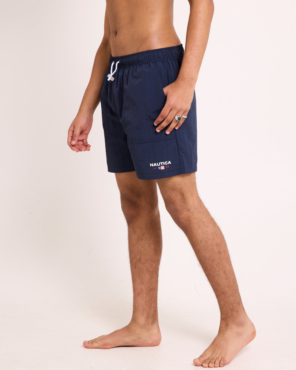 Relaxed Fit 6" Vintage 1983 Flag Swim Shorts