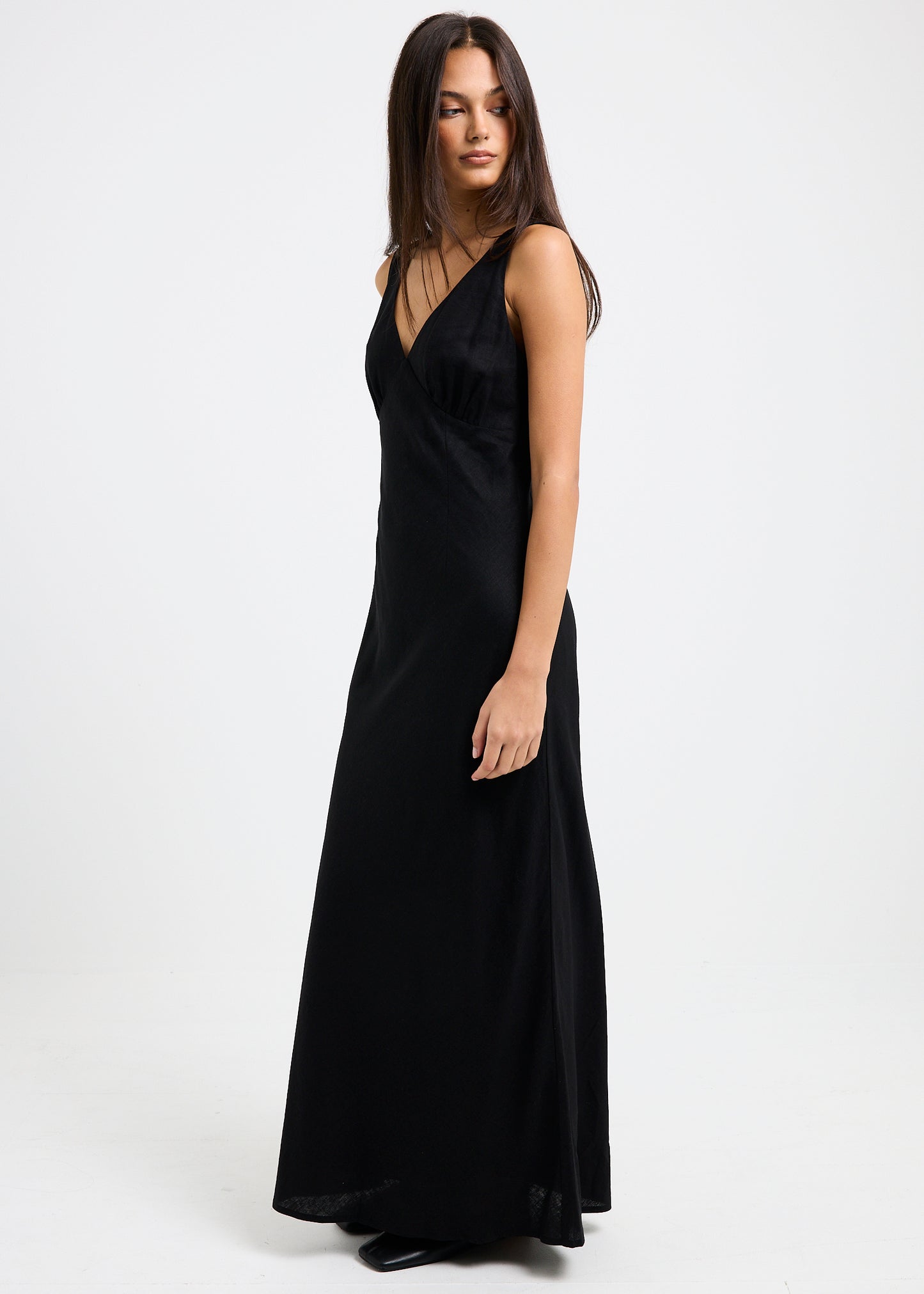 Kaia V Neck Midi Dress