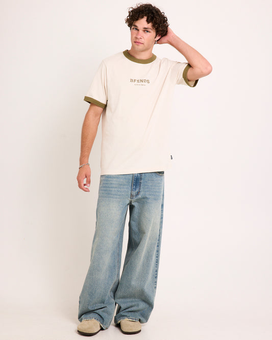 Mix Up Ringer T-Shirt Moonbeam