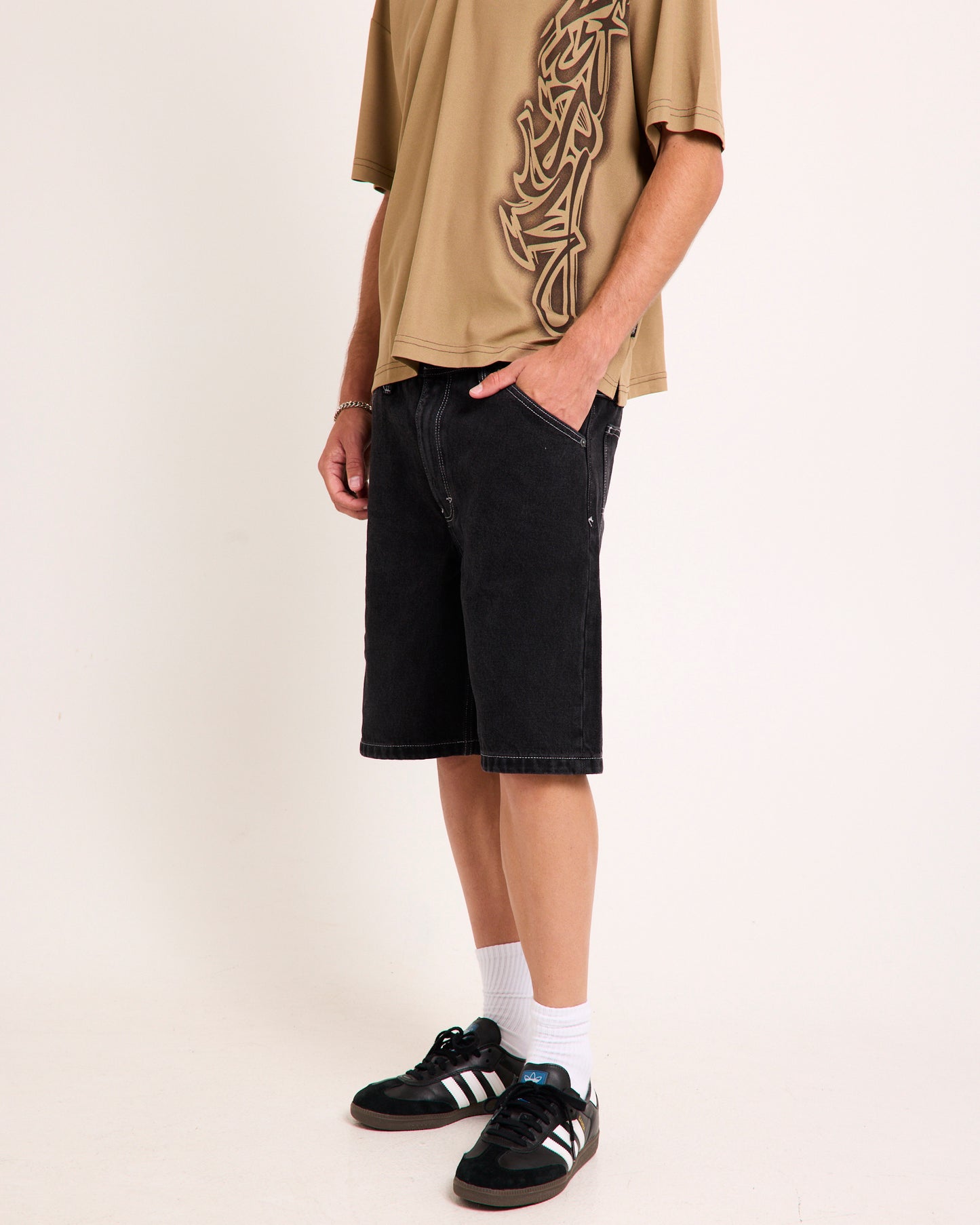 A5 Carpenter Denim Shorts Lachy
