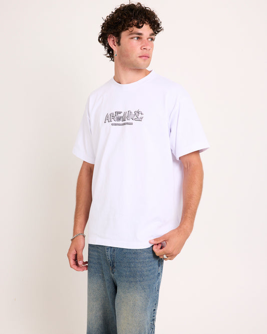 LQD Metal Heavyweight Boxy T-Shirt WHITE