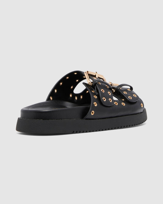 Racer Flat Sandal BLACK