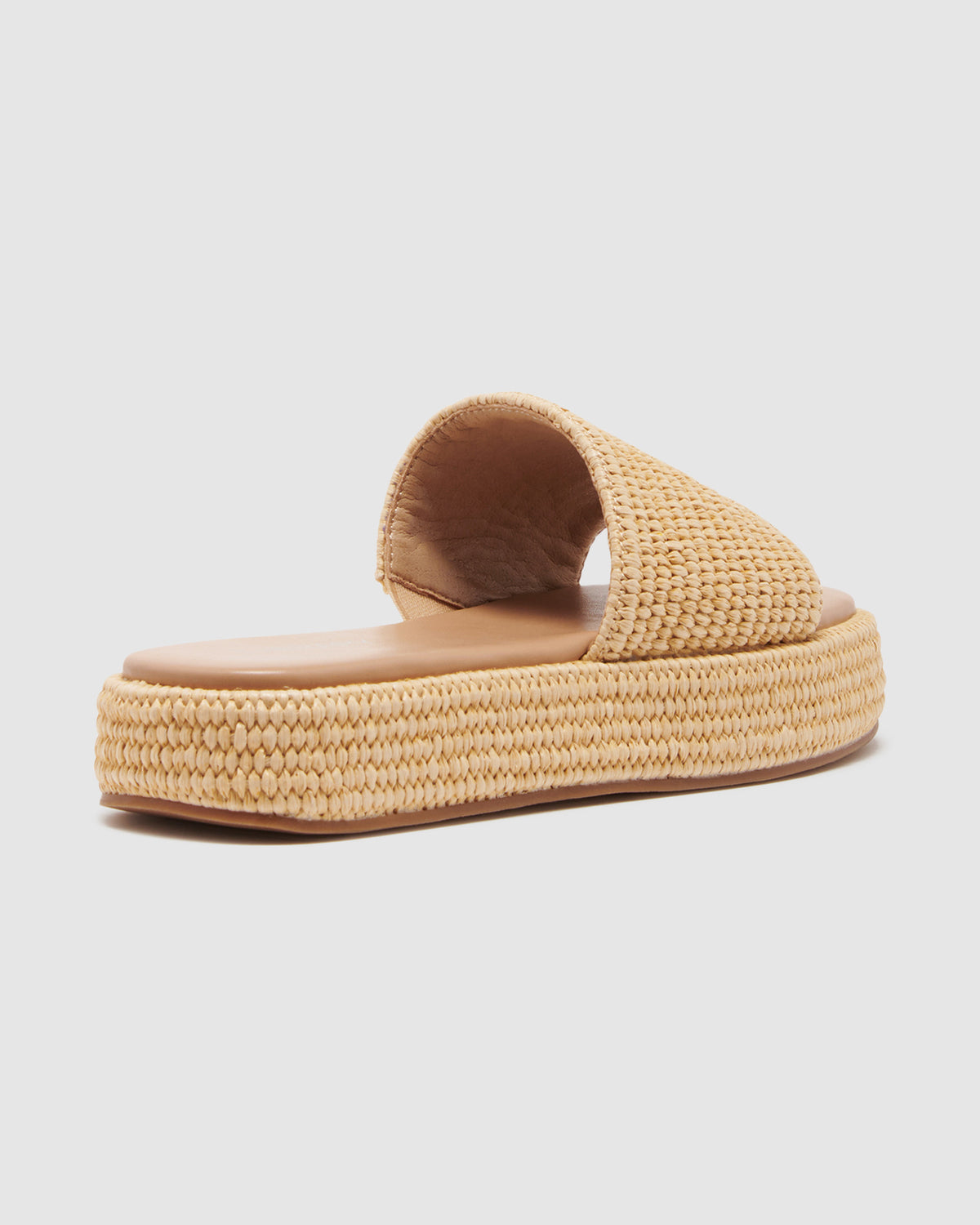 Retro Flatform Sandal NATURAL