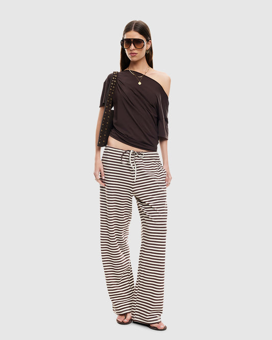 Bloom Pants DARK CHOCOLATE STRIPE