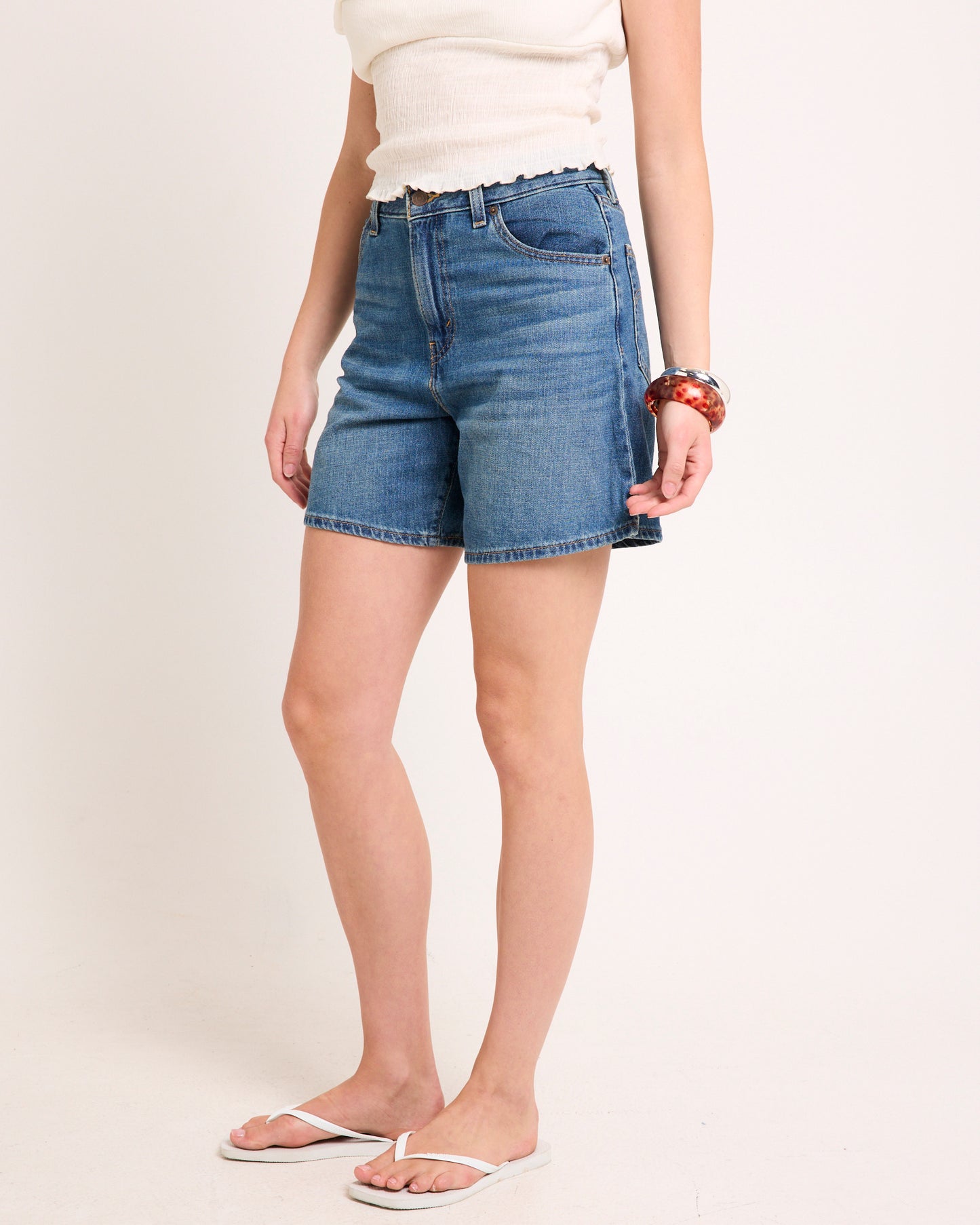 High Baggy Denim Shorts