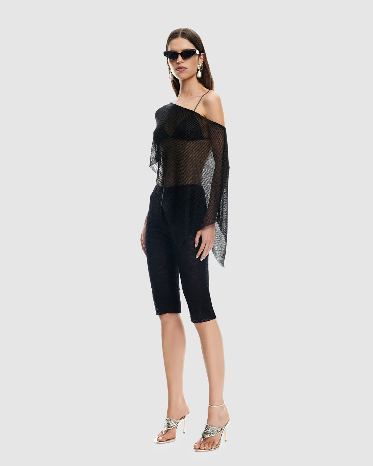 Luminous Poncho BLACK