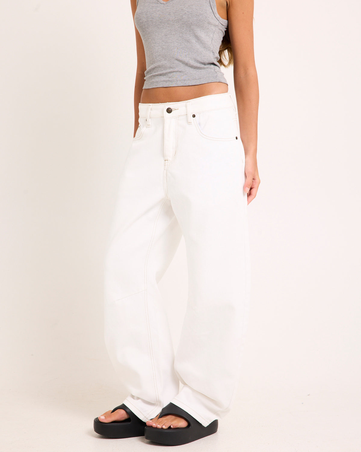 Horseshoe Denim Jeans WHITE