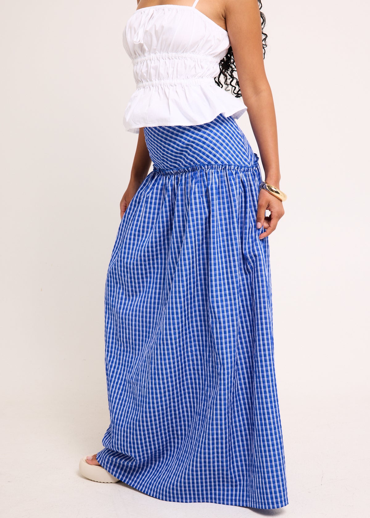 Cannes Maxi Skirt GINGHAM