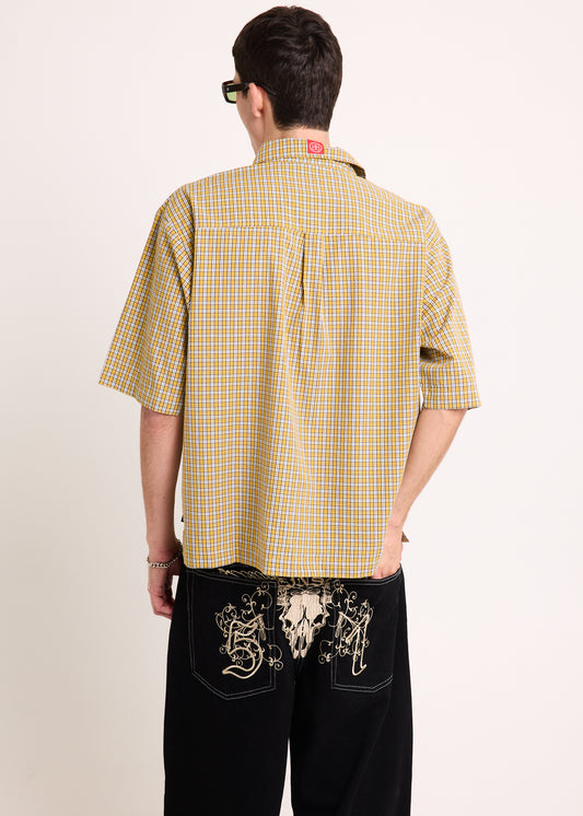 Supply Check Short Sleeve Shirt YELLOW CHECK