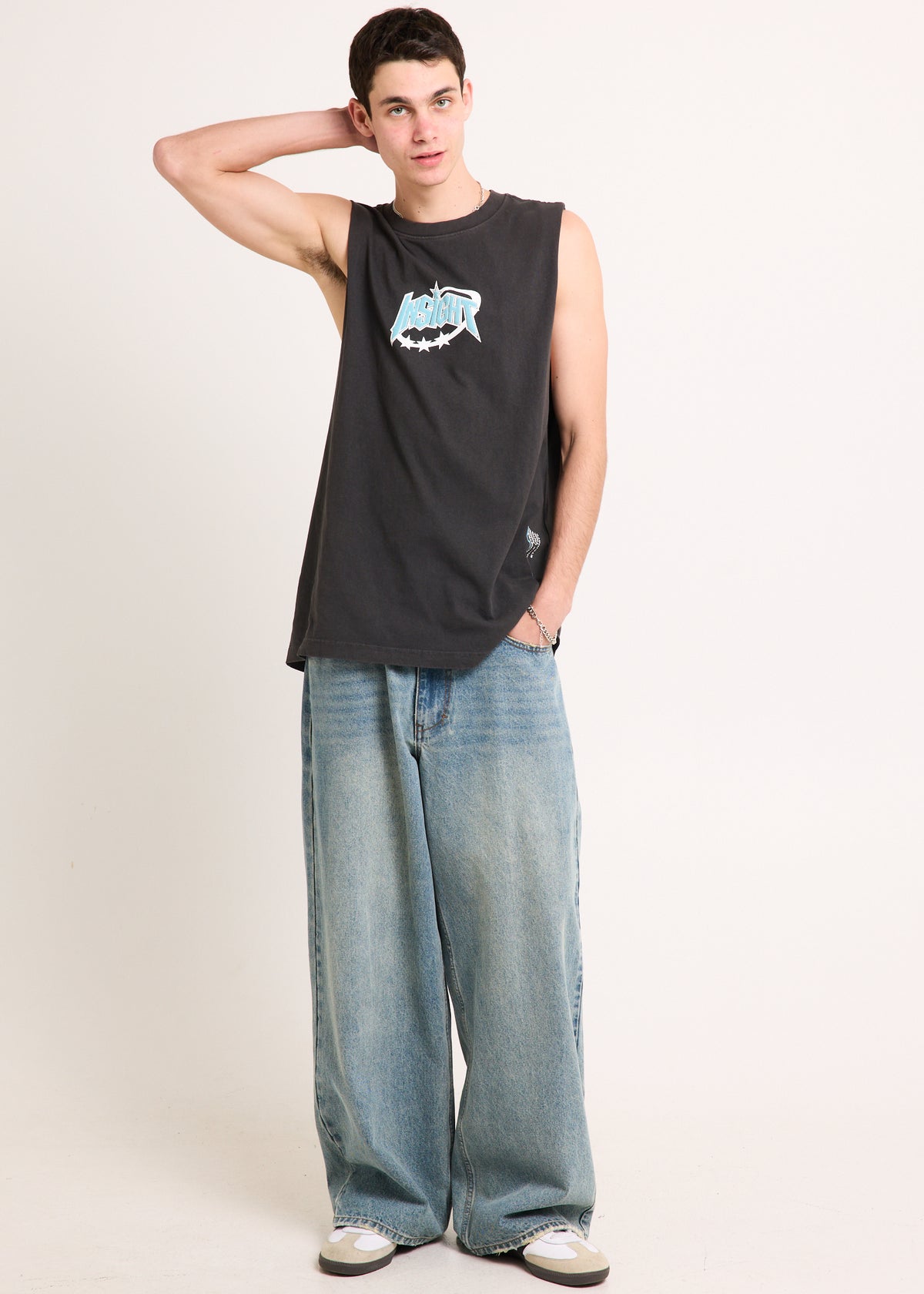 Rocker Muscle Tee BLACK