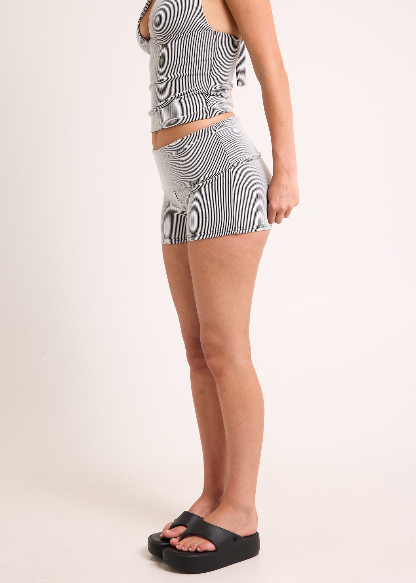 Sammy Rib Fold Over Shorts