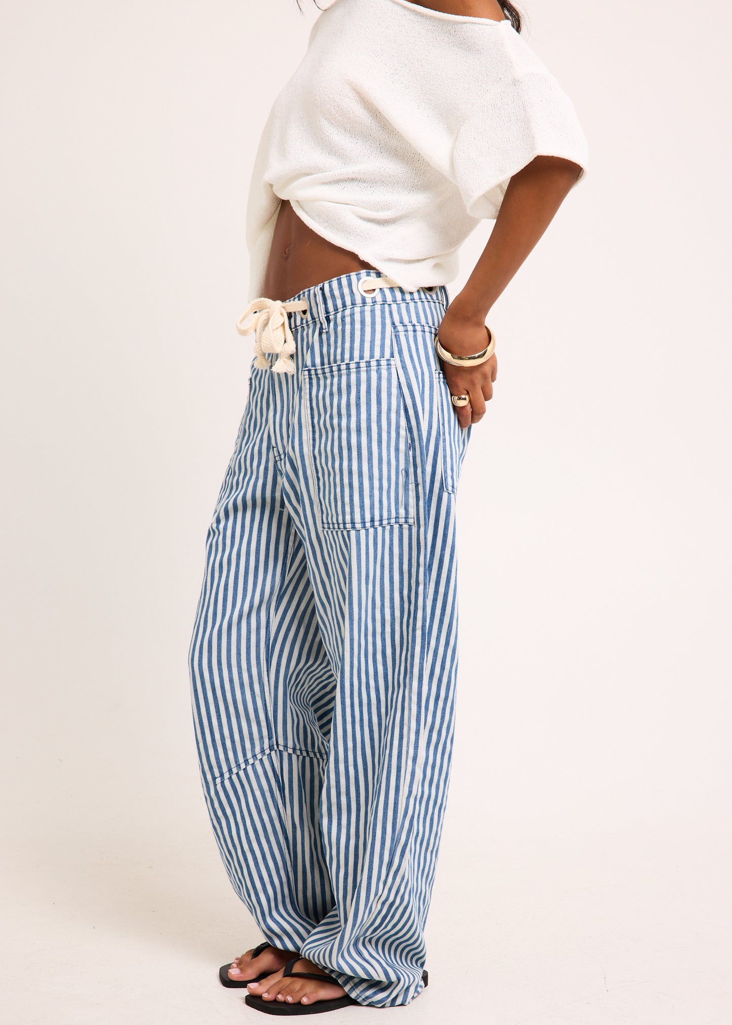 Laila Low Barrel Denim Jeans