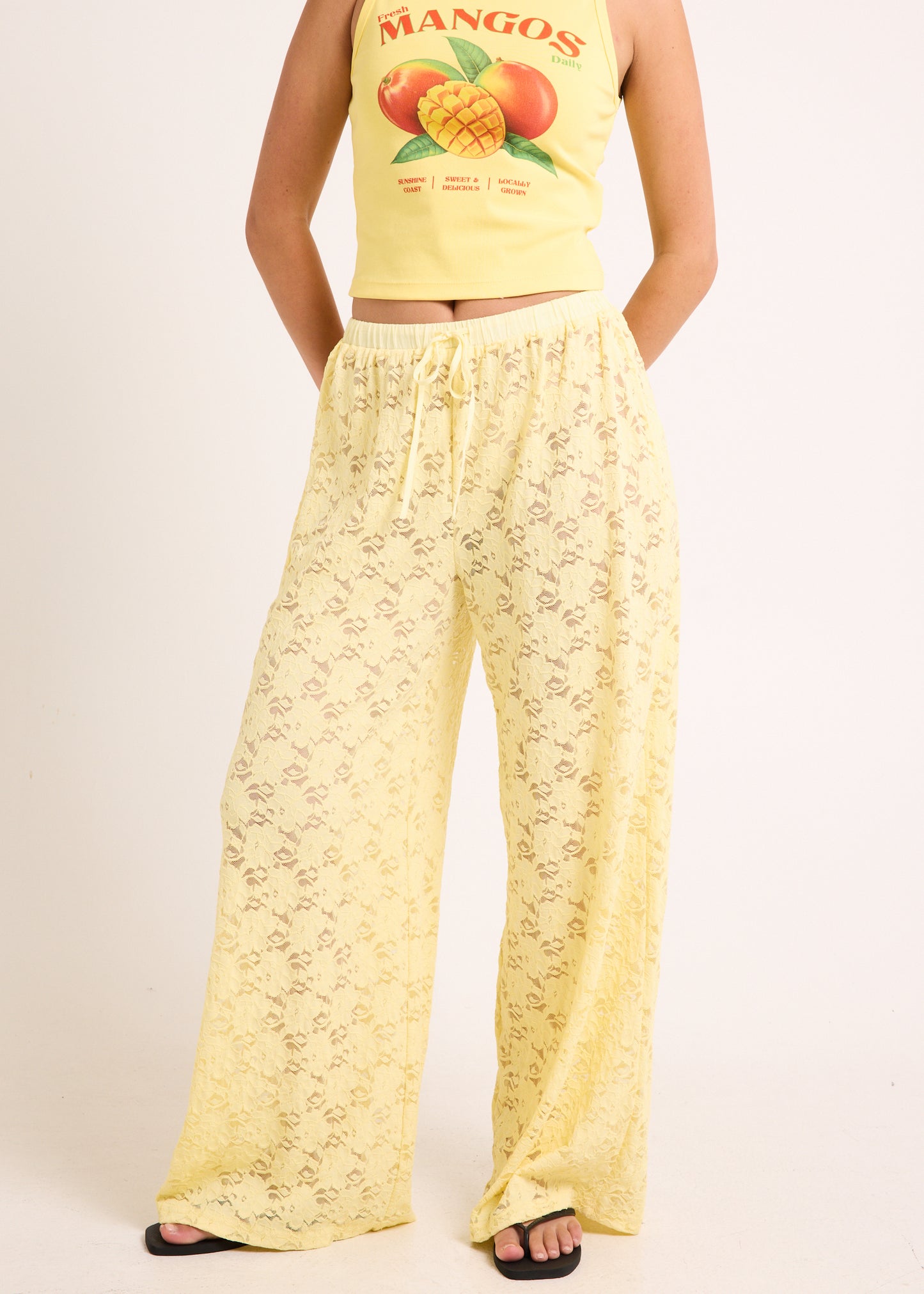 Jasmine Lace Relaxed Pants