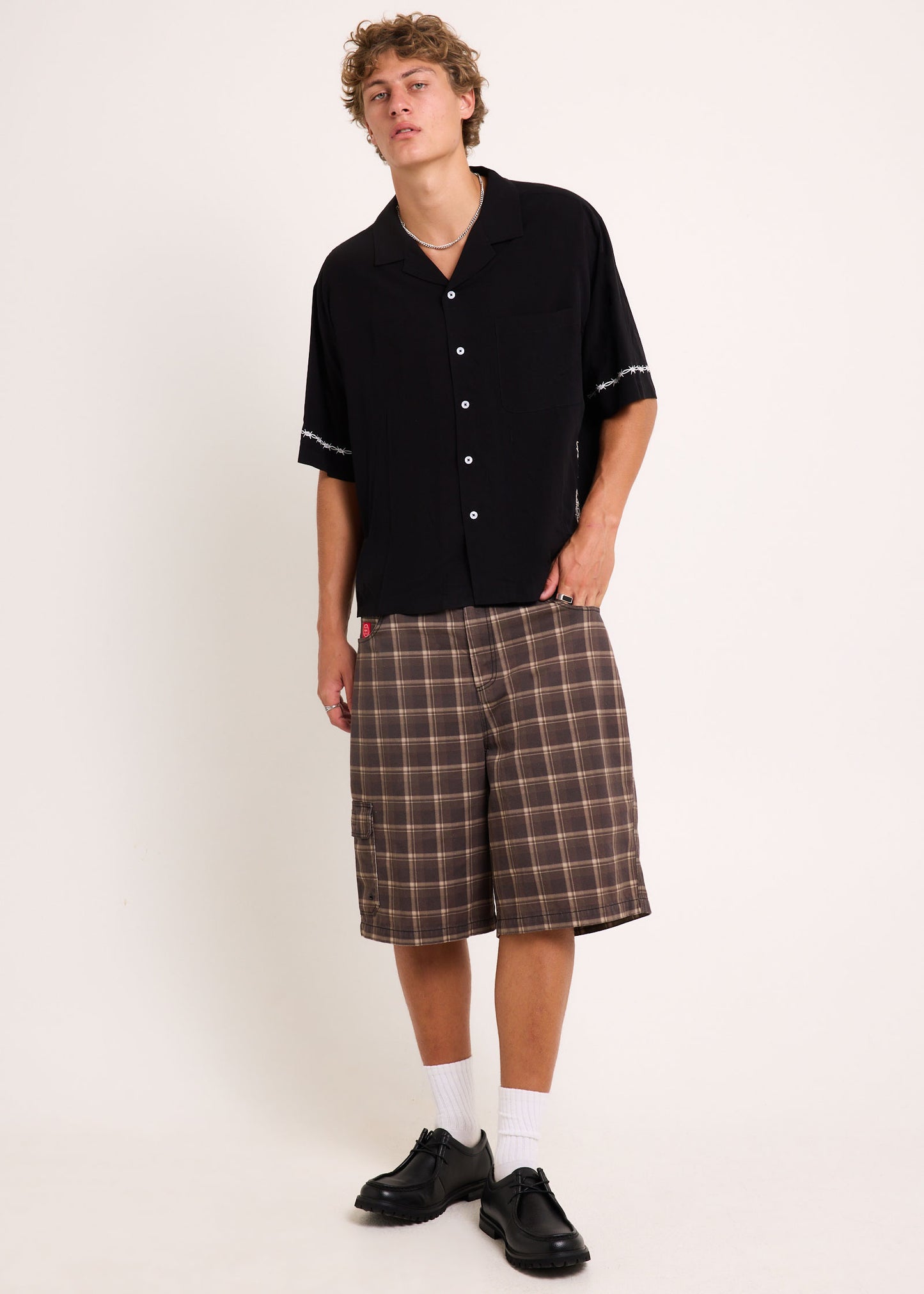 Slacker Check Shorts
