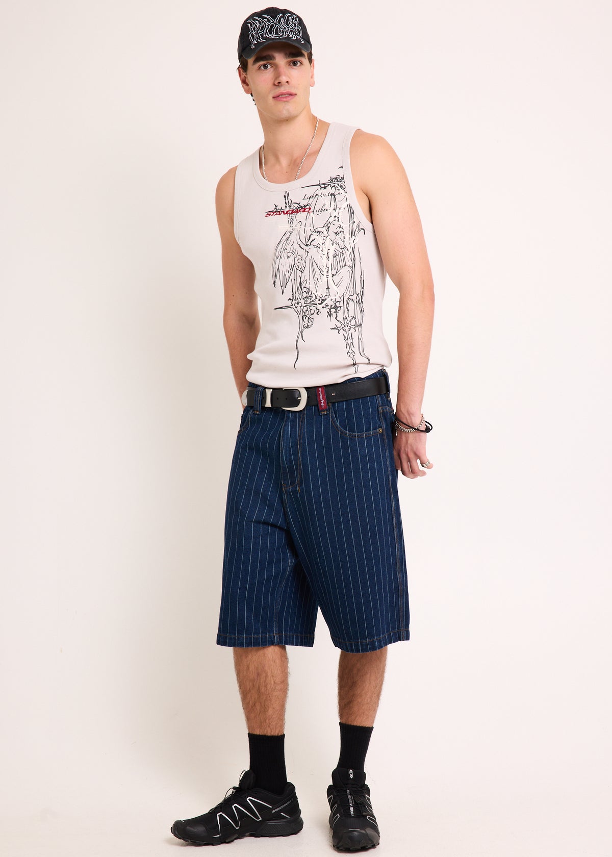 Ballpark Jorts INDIGO STRIPE