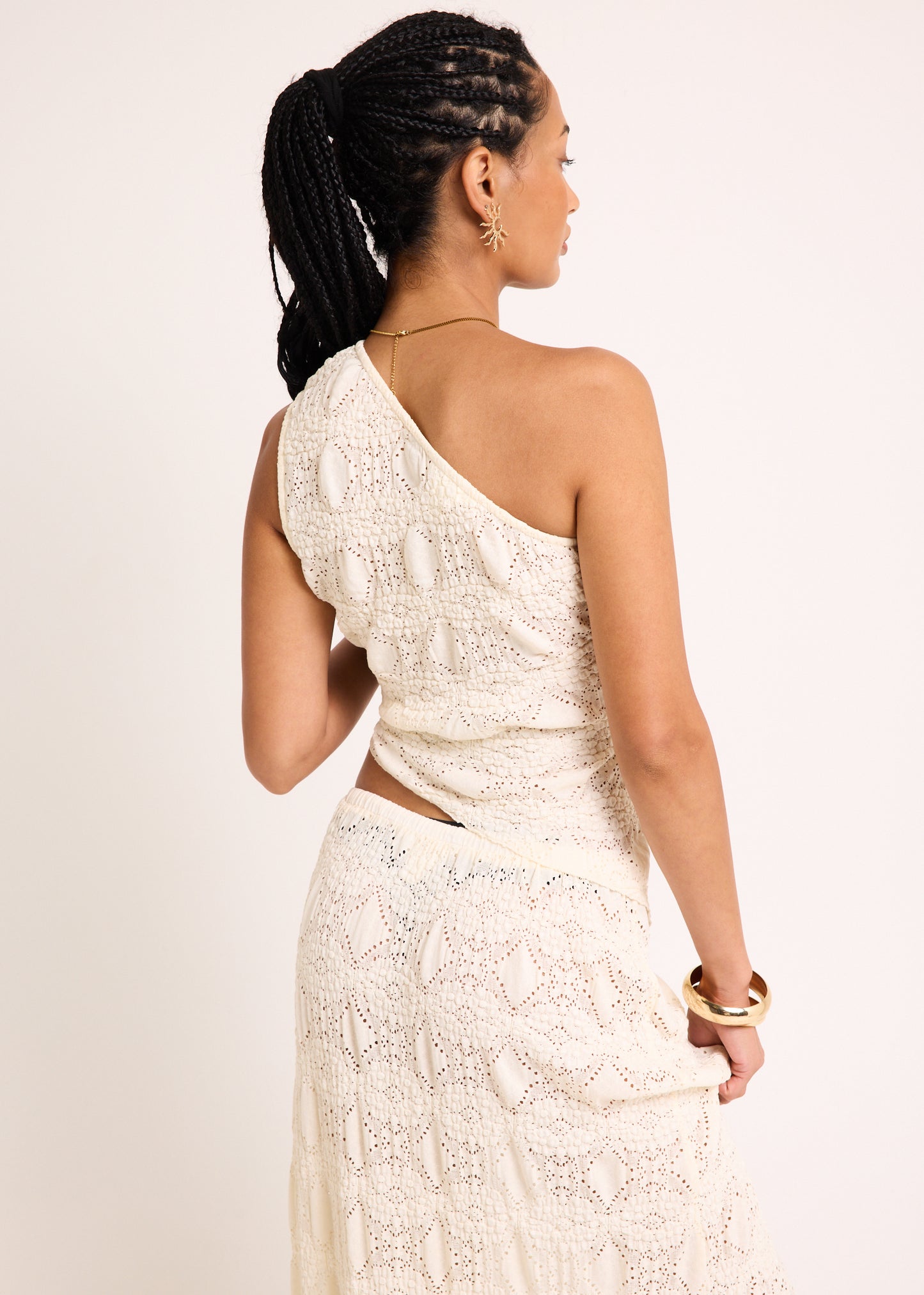 Ciao Lace One Shoulder Top