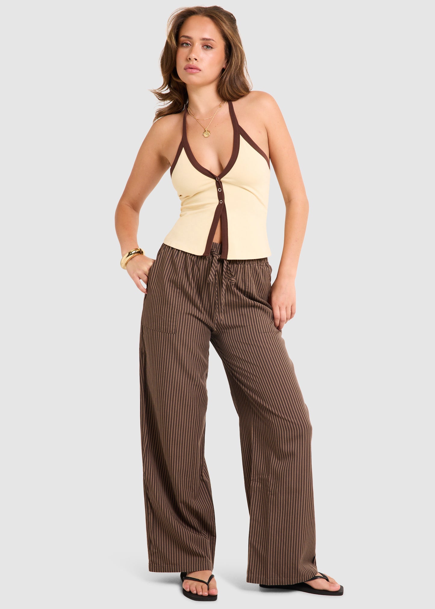 June Bind Halter Tank Top