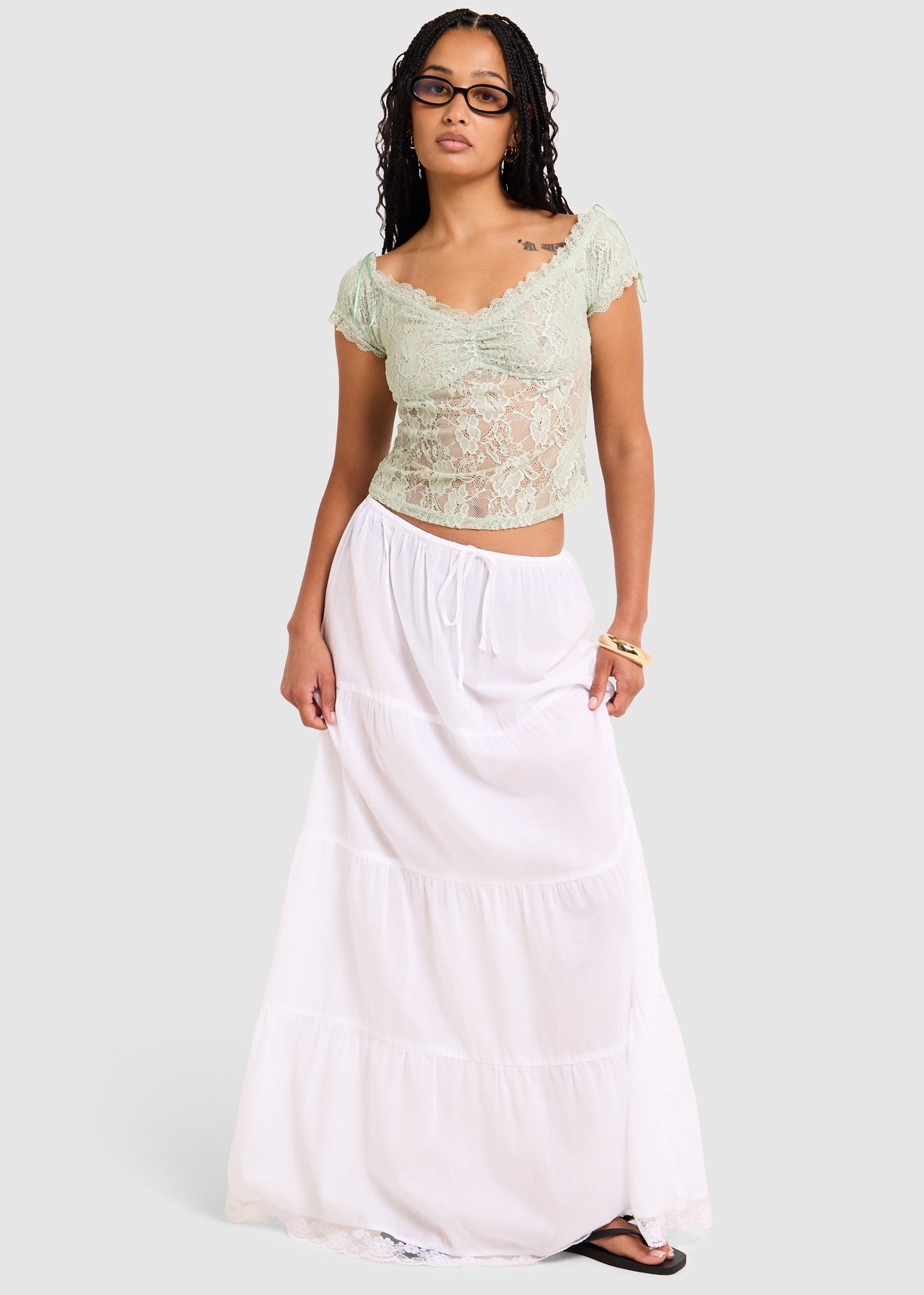 Elsie Lace Off Shoulder Top