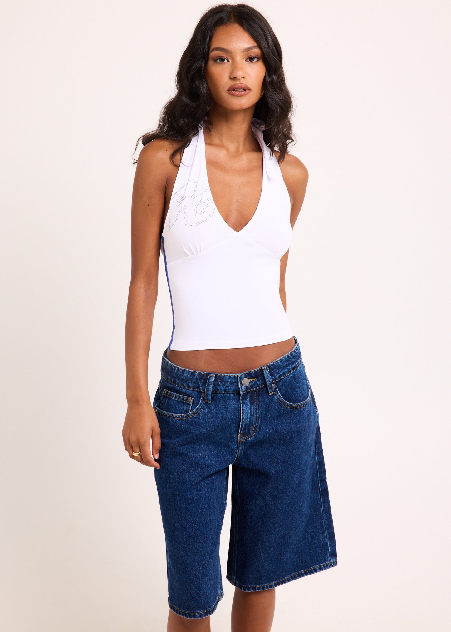Archive Script Jersey Halter