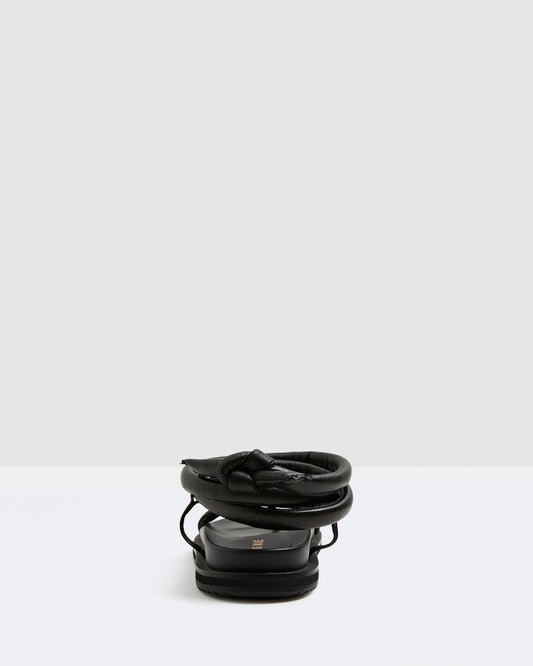 Soki Leather Sandals Black BLACK