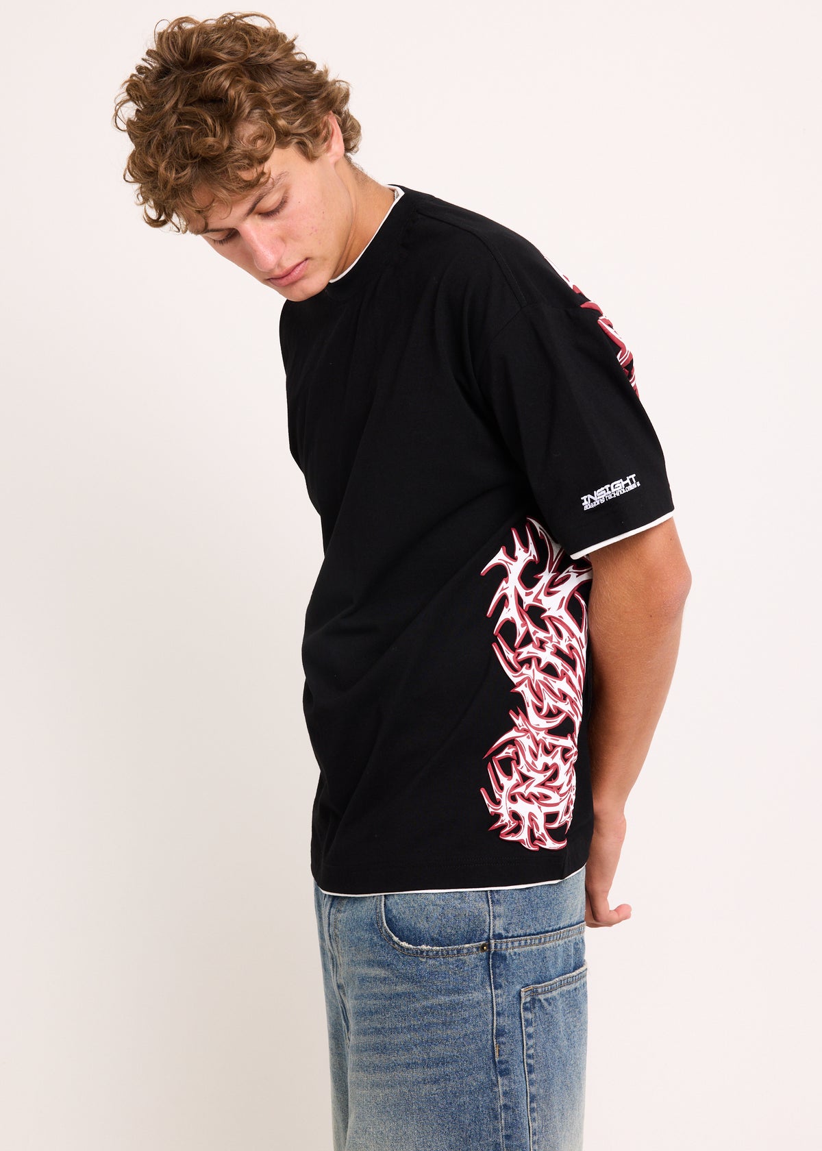 Retoro Short Sleeve T-Shirt BLACK