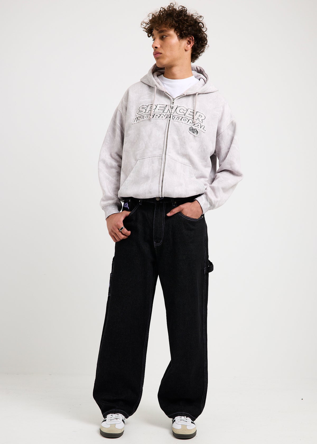 New Jersey Tagger Denim Jeans WASHED BLACK
