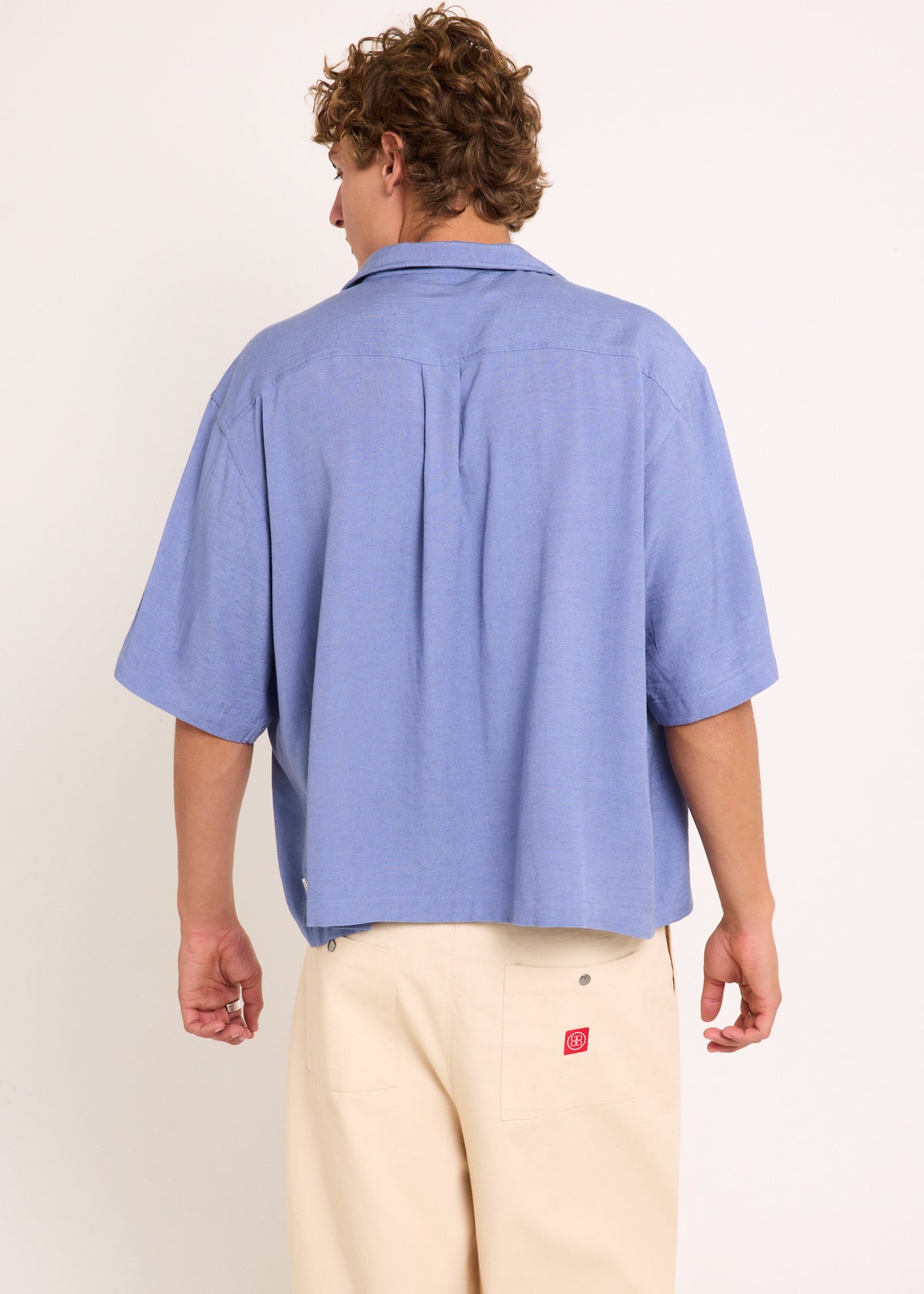 Wreath Resort Shirt BLUE