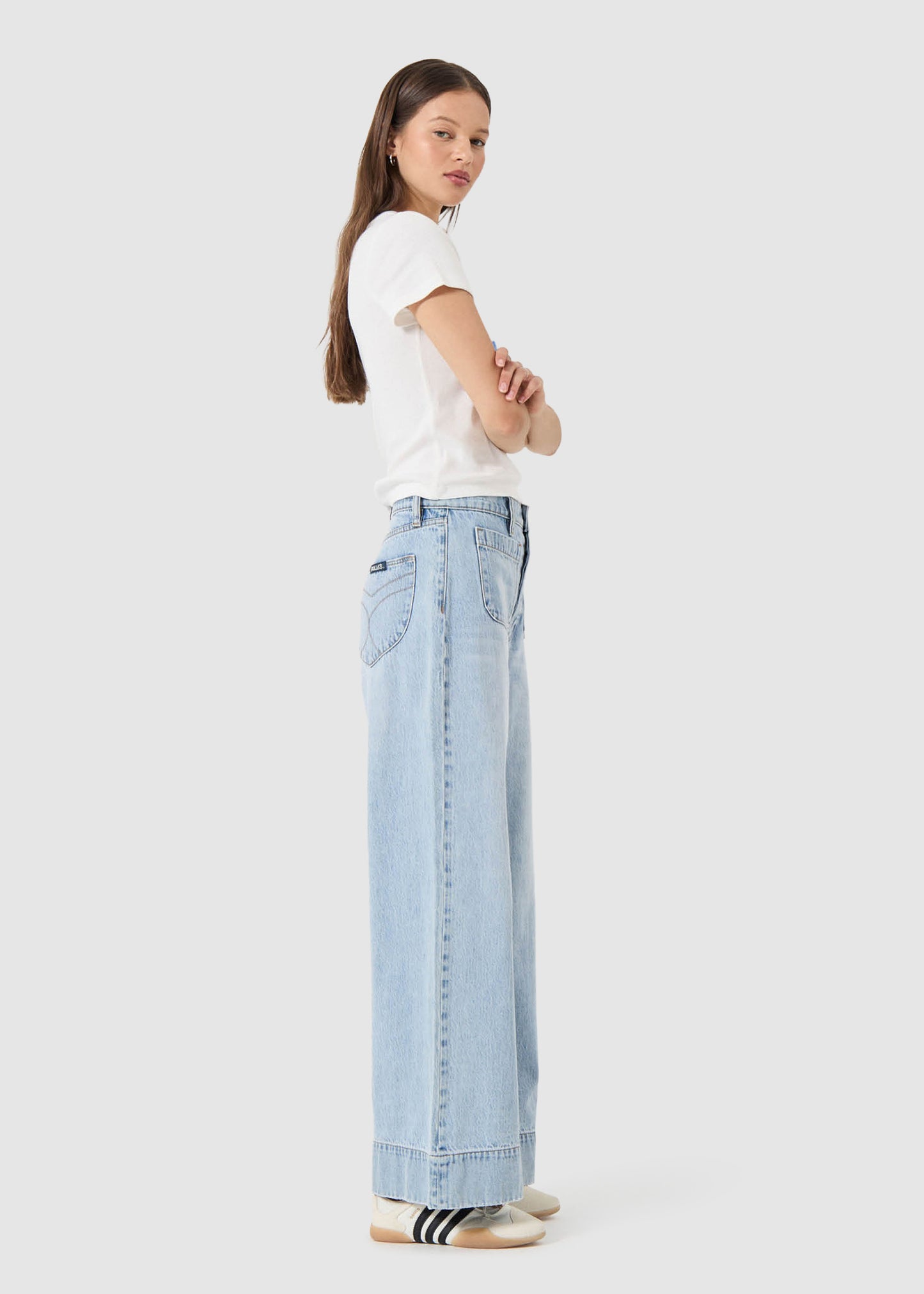 Relaxed Sailor Denim Jeans Long Breezy Blue