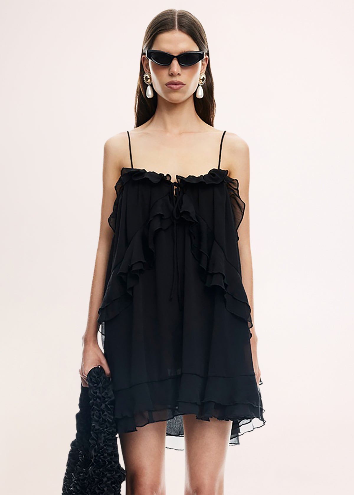 Ethereal Mini Dress BLACK