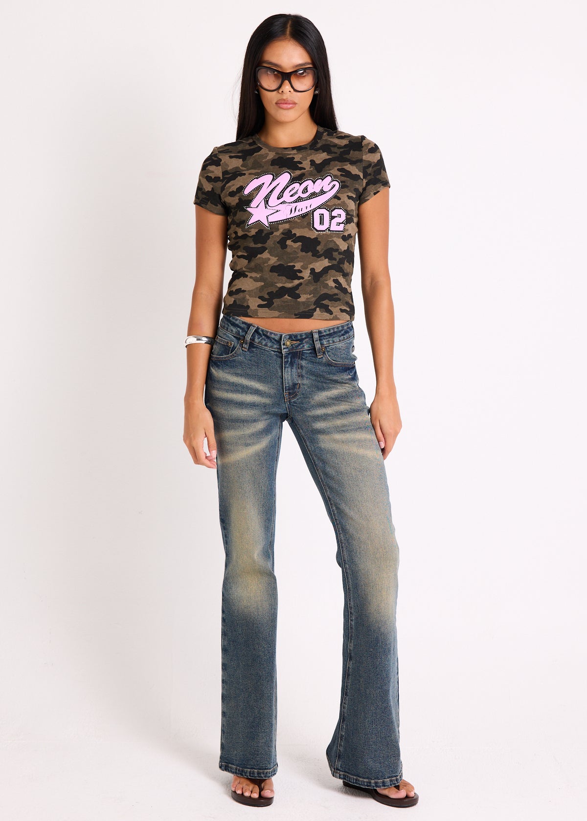 Bronx Camo Baby Tee MULTI
