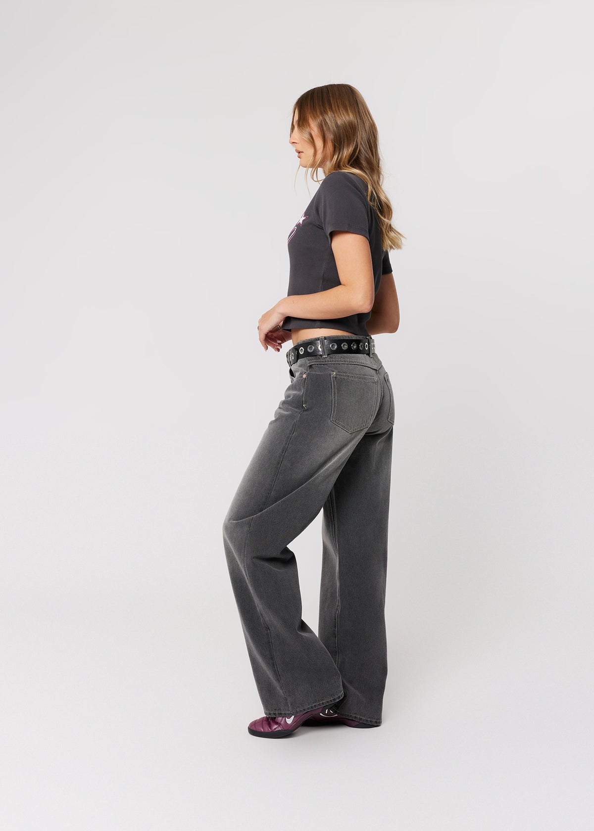 95 Mid Baggy Denim Jeans CHERIE