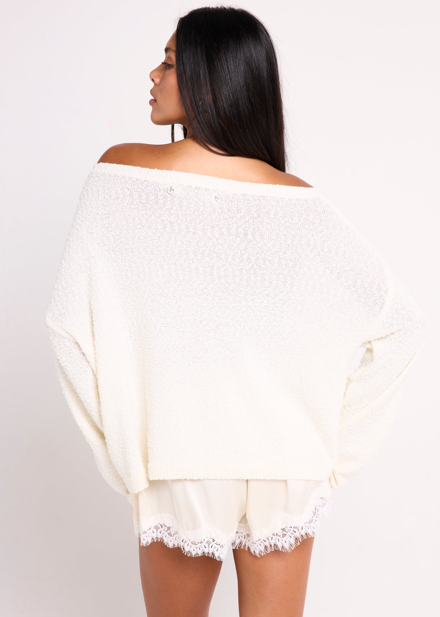 Sully Boucle Off Shoulder Knit Top